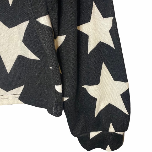 Shein Star Print Heather Knit Pullover - Picture 3 of 9